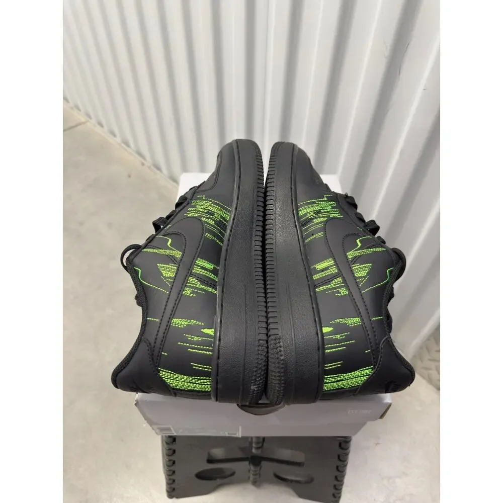 Nike Air Force 1 Matrix Black Green Size 7y GS - HV4763-001